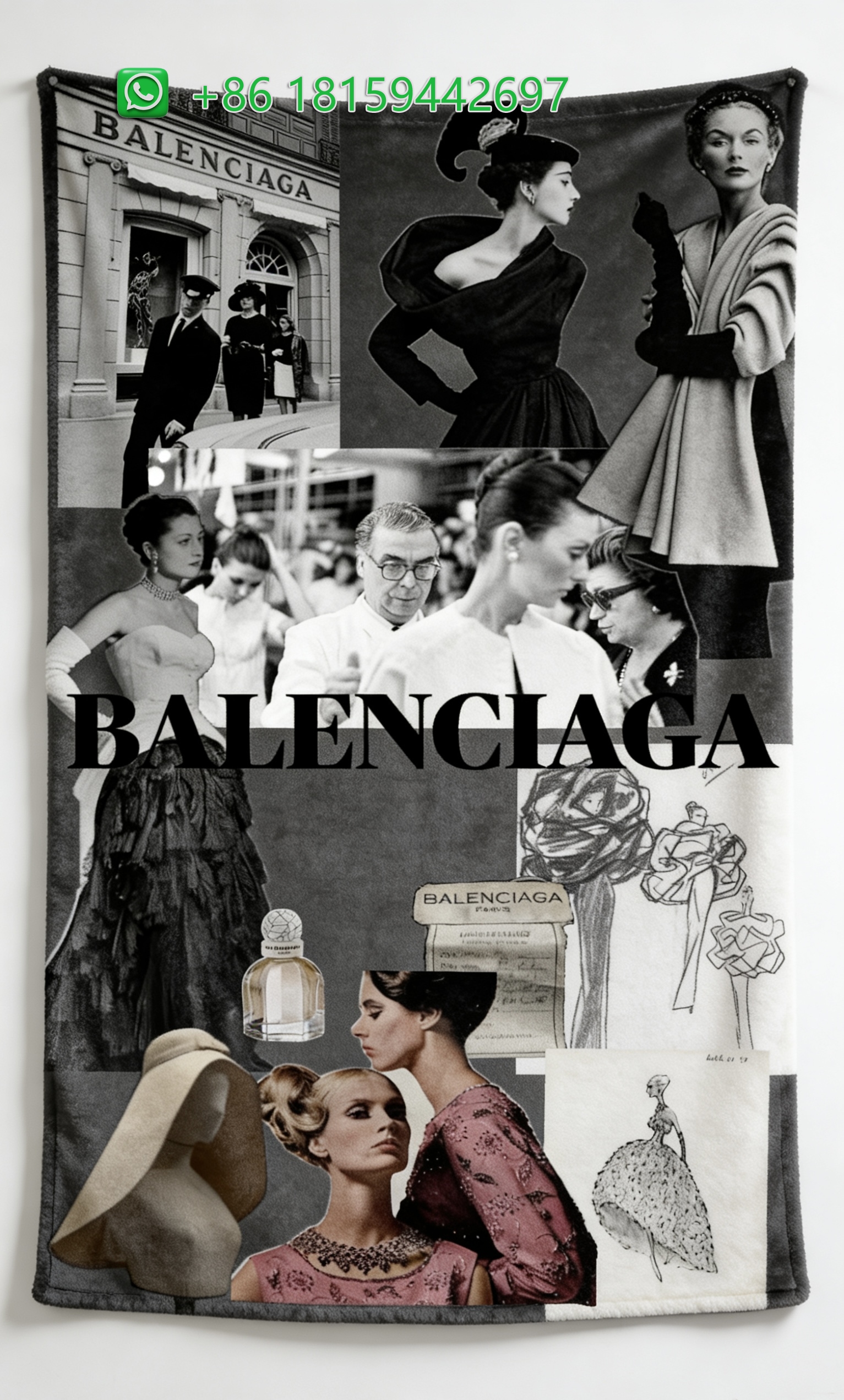 Balenciaga Throw Blankets